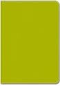 Leatherlook Journal - Lime - Medium..( Lined one side )