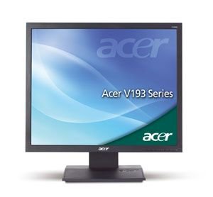 Acer V193W  48,3 cm (19 Zoll) TFT Monitor schwarzmatt analog (kontrast 2000 :1, 5 ms Reaktionszeit)