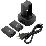 WOWparts 2 Pack Xbox 360 Rechargeable Battery + Charging Station Black 31HOJXKi71L. SL160 WOWparts 2 Pack Xbox 360 Rechargeable Battery + Charging Station Black