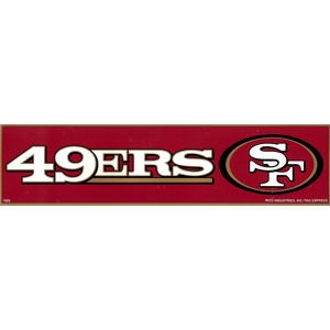 San Francisco 49ers NFL Bumper Sticker Decal