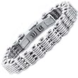Stainless Steel Seven layer Mens link Bracelet - 8.5 Inch