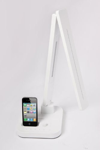 Softech White LED Desk Lamp with iPod/iPhone Dock