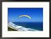 Paragliding Near Wilderness, Western Cape, South Africa Framed Photographic Poster Print by Roger De La Harpe, 21x17