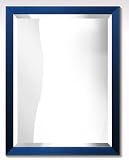 Review PosterPanda.com  / 12x12 Blue Flat Wood Frame - Wall Mirror