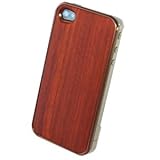 REAL WOODEN CASE COVER 「WoodGrain-木目-」-パドゥーク- for iPhone4/iPhone4S