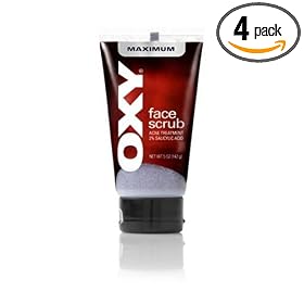 Oxy Face Scrub Acne Treatment, Maximum, 5 oz (142 g) (Pack of 4)