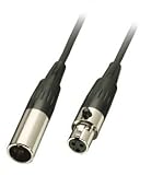 Mini-XLR Cable - Male to Female, Black, 1m