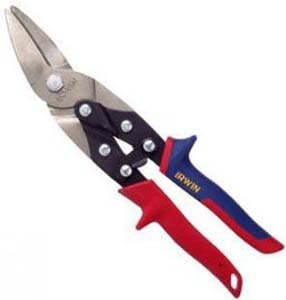 Irwin Tools 2073113 Aviation Snip, Compound Leverage, Cuts Straight and Wide Curves