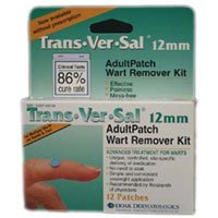 Trans-Ver-Sal 12Mm Adult Patches Wart Remover - 12 Each