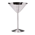 Stainless Steel Martini Glasses Set of 4