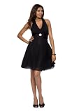 Astrapahl Das kleine Schwarze knielanges Neckholder Cocktailkleid Farbe schwarz 