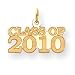 14k Class of 2010 Charm