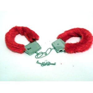 Sexy Soft Purple Lavender Steel Fuzzy Furry Fur Handcuffs