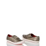 Tretorn Ladies Carina Pewter Leather Sneaker, 9.5 by 