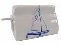 Indispensable - The Wonderful Toothpaste Dispenser, Porcelain Sailboat