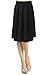 H&C Womens Versatile Stretchy Flared Pleated Skirt