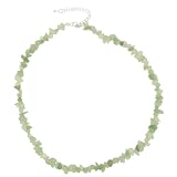 Sterling Silver Green Aventurine Stone Chip Necklaces