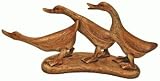 Duck/Ducklings Wood Look Figurine/Statue