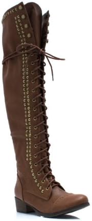 Take It Higher Studded Lace Up Boots