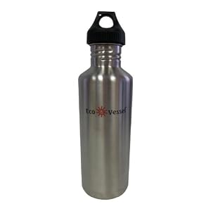 Bottle with Loop Cap - 36 oz - Silver Express
