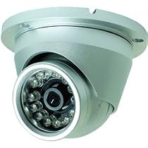 Clover Electronics HDC100 Super High-Resolution Indoor/Outdoor Night Vision Turret Security Camera - Small (Dark Grey)