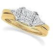 14K Yellow Gold Diamond Wedding Set - 1.50 Ct.