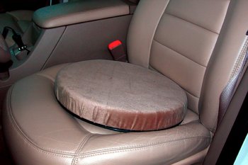 HealthPersonalCare: Deluxe Swivel Seat Cushion for Car or Home   Tan   Thick Comfortable