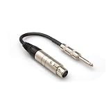 Hosa Technology MIT176 XLR3F to 1/4-Inch TS 6-Inch Impedance Transformer