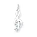 Sterling Silver Treble Clef Charm with 20 inch Sterling Silver Chain