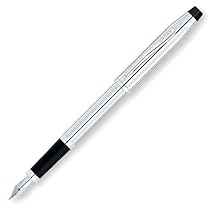 Cross Century II Lustrous Chrome Fountain Pen with Stainless Steel Nib - Medium