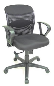 Salambro jr. Mesh Back Chair Low Back Black