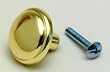 Brass Cabinet Knob 1-1/4" Diameter