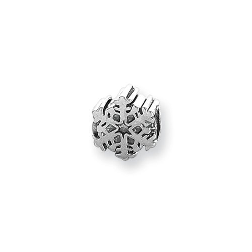 Snowflake Charm in Silver for 3mm Charm Bracelets