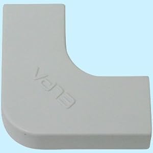 【クリックで詳細表示】ELPA ABSモール用マガリ ホワイト ミニ MM-0H(W)： 産業・研究開発用品