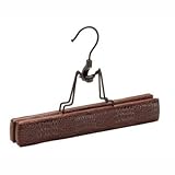 Neu Home 8711 Organize It All Faux Leather Skirt/Slack Holder, Dark Brown, Set of Six