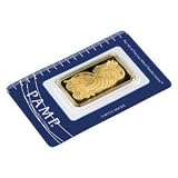 (1 gm) .999 Fine Gold Bar - (With Assay Card) PAMP SUISSE