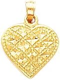 14K Gold Heart Pendant