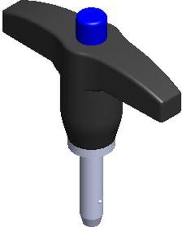 Avibank Mfg Inc BLTS-240 Industrial Grade T-Handle Ball Lock Pin 5/8 Diameter, 6.00 Grip Long