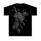 Kurt Cobain Nirvana American Grunge Musician Live Guitar Adult Black T-Shirt, Medium