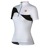 Castelli 2008 Women's Onda Short Sleeve Cycling Jersey - White/Black - A8031-001 (M)