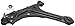 ACDelco Professional 45D3155 Front Driver Side Lower Suspension Control Arm and Ball Joint Assembly