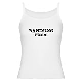 Bandung Pride Travel Jr. Spaghetti Tank by CafePress - L White