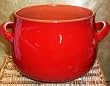 Piral Terracotta Red Rounded Pot with Two Handles