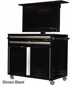 Television Tool Chest Cabinet, Mobile, Red