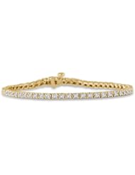 2.00 Carat Classic Diamond Tennis Bracelet in 10K Yellow Gold