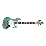 Lakland Skyline Series L5560LETGM 5-Strings Bass Guitar, Teal Green Metallic