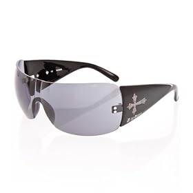 G by GUESS Rimless Sunglasses with Cross Temples