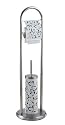 Wenko 17707100 Stand WC Garnitur Bouquet Nero Edelstah