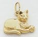 Cat with Yarn Charm - A9166