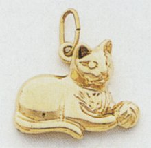 Cat with Yarn Charm - A9166